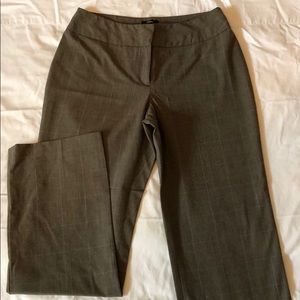 Brown plaid trousers